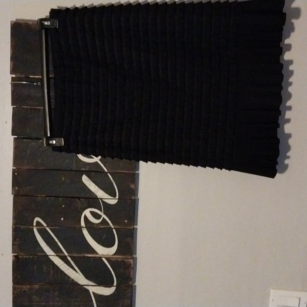 Black ruffle skirt Poly/Spandex blend